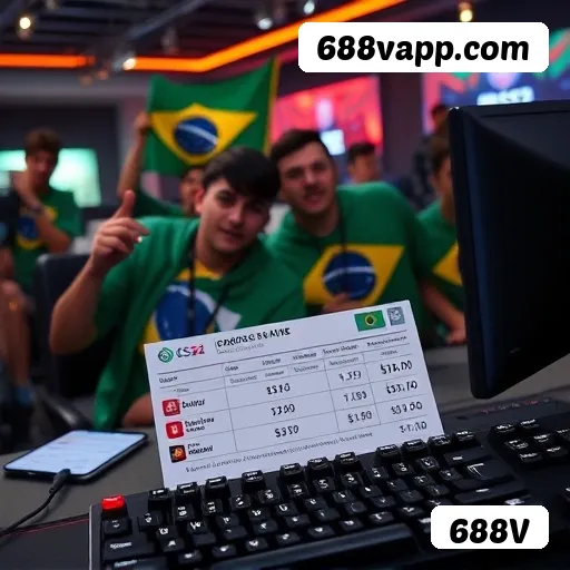 Apostas futebol ao vivo 688V - odds competitivas